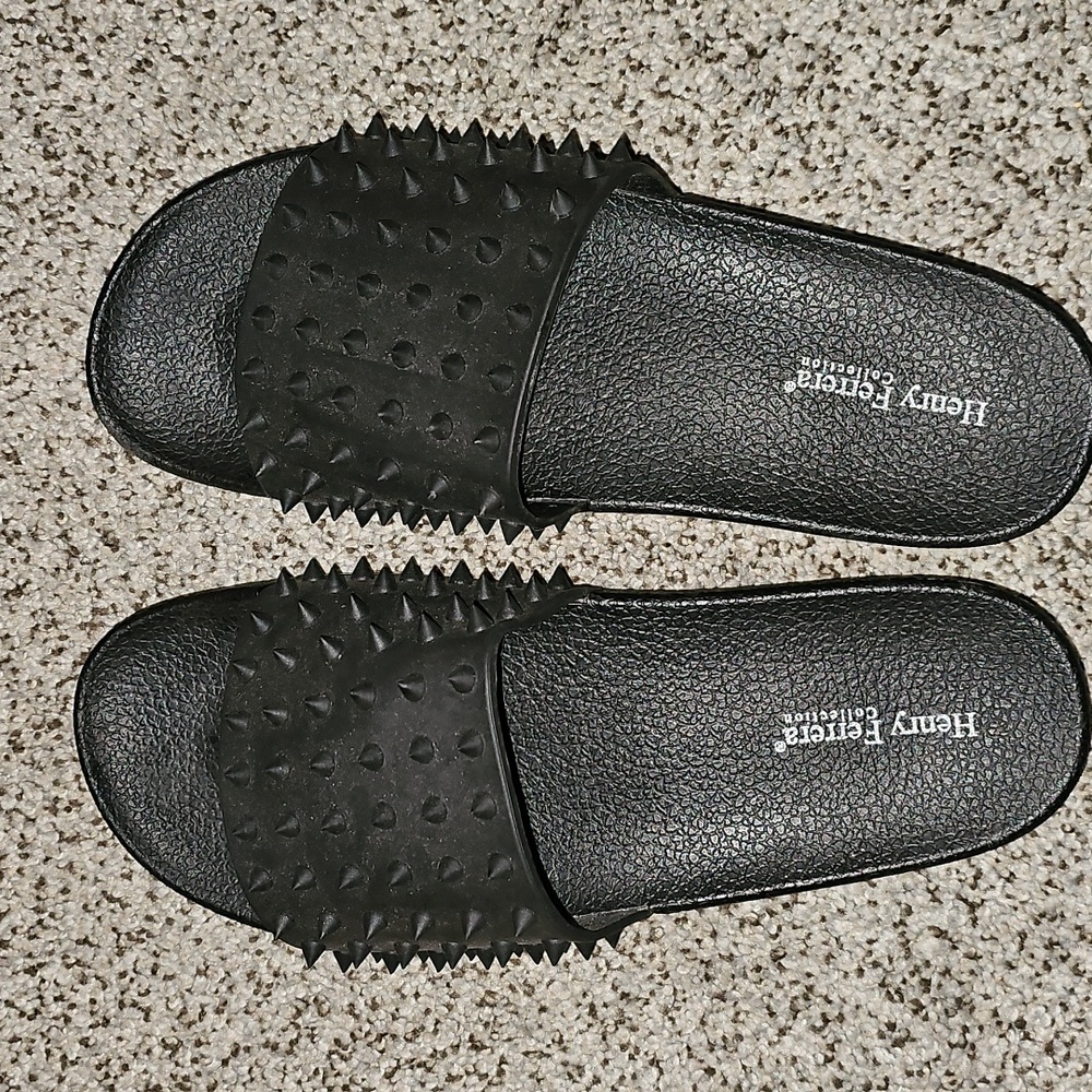 Henry ferrera spiked Jojo Sandal slides 13 punk rock!